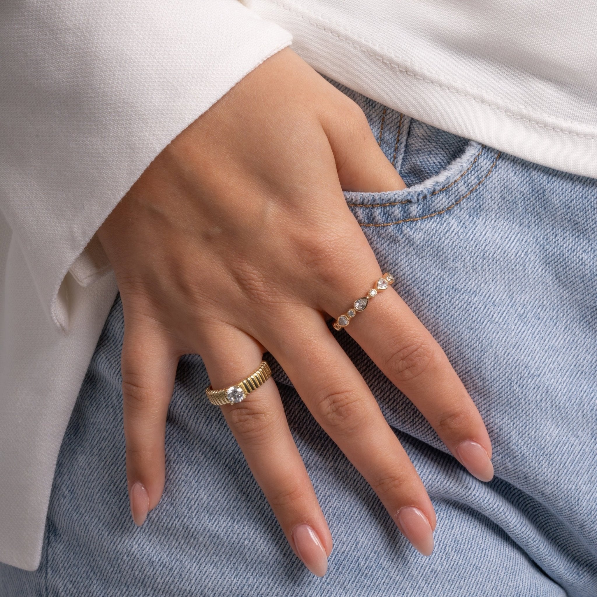 Pear Stacking Ring - AYUNA