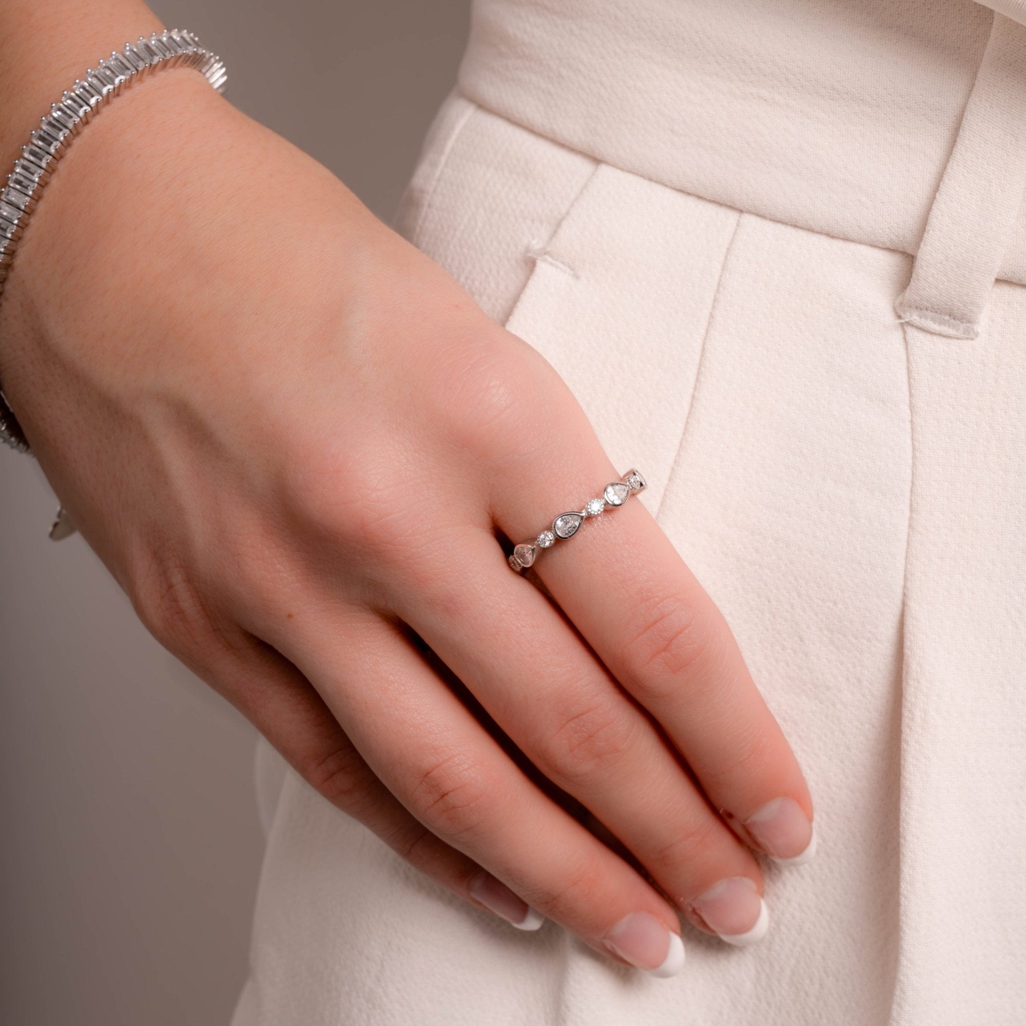 Pear Stacking Ring - AYUNA