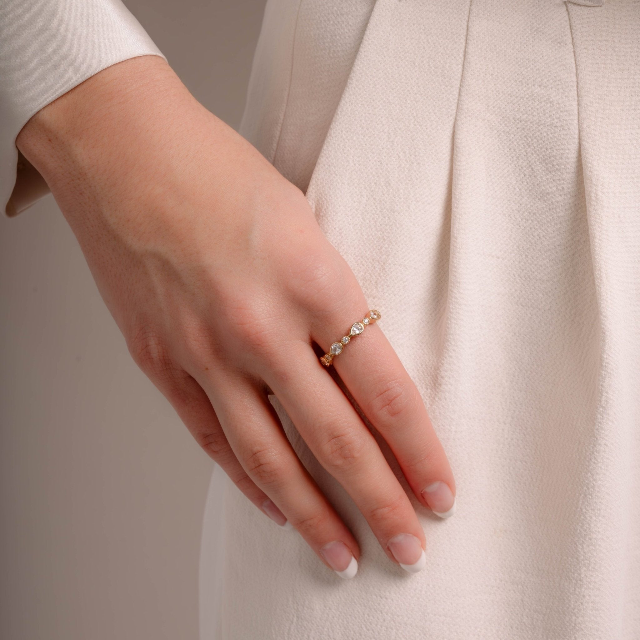 Pear Stacking Ring - AYUNA