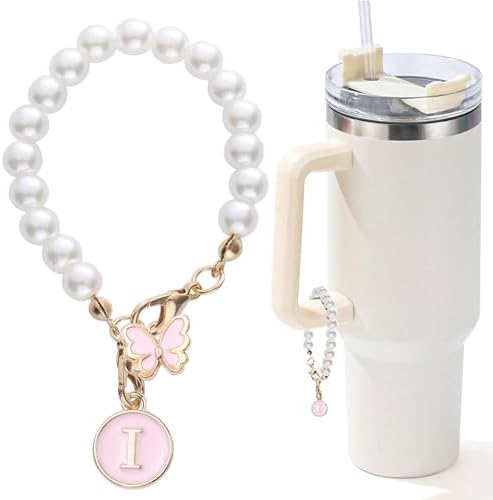Pearl Chain Accessories Stanley Cup Initial Charms - AYUNA