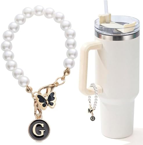 Pearl Chain Accessories Stanley Cup Initial Charms - AYUNA