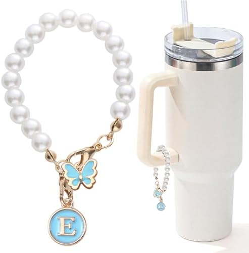 Pearl Chain Accessories Stanley Cup Initial Charms - AYUNA