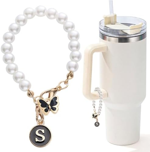Pearl Chain Accessories Stanley Cup Initial Charms - AYUNA