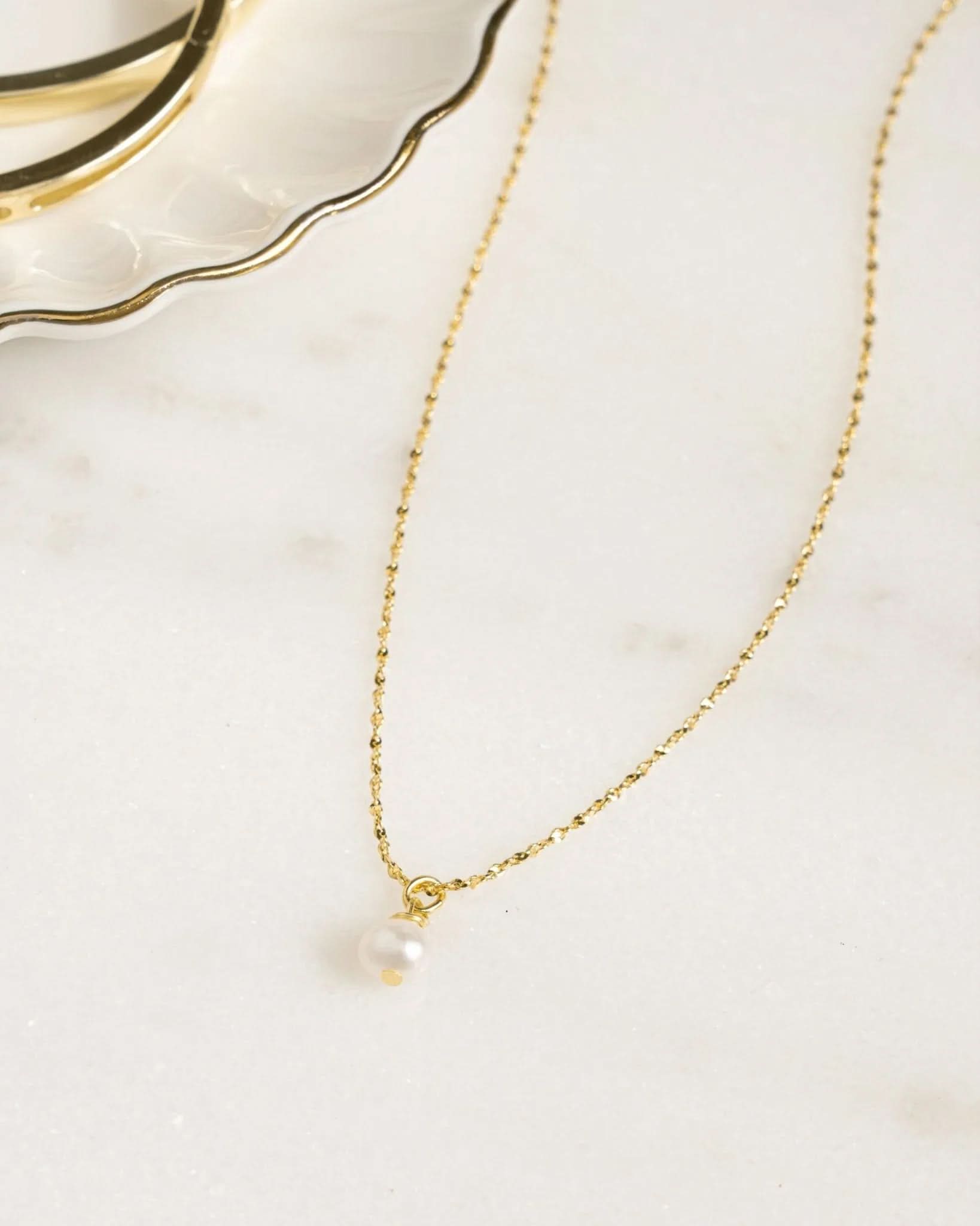 Pearl Pendant Necklace - AYUNA