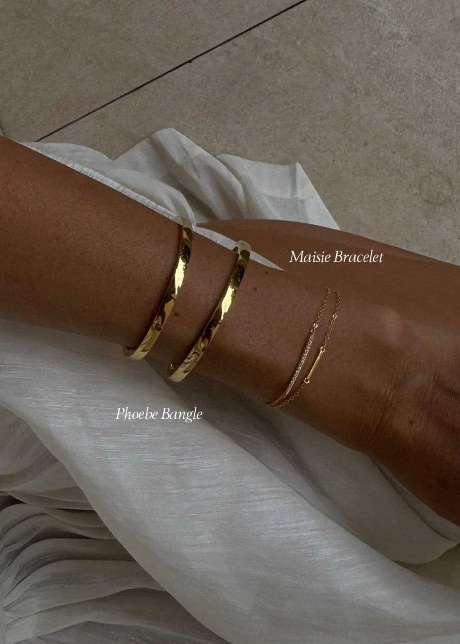 Phoebe Bangle - Gold - AYUNA