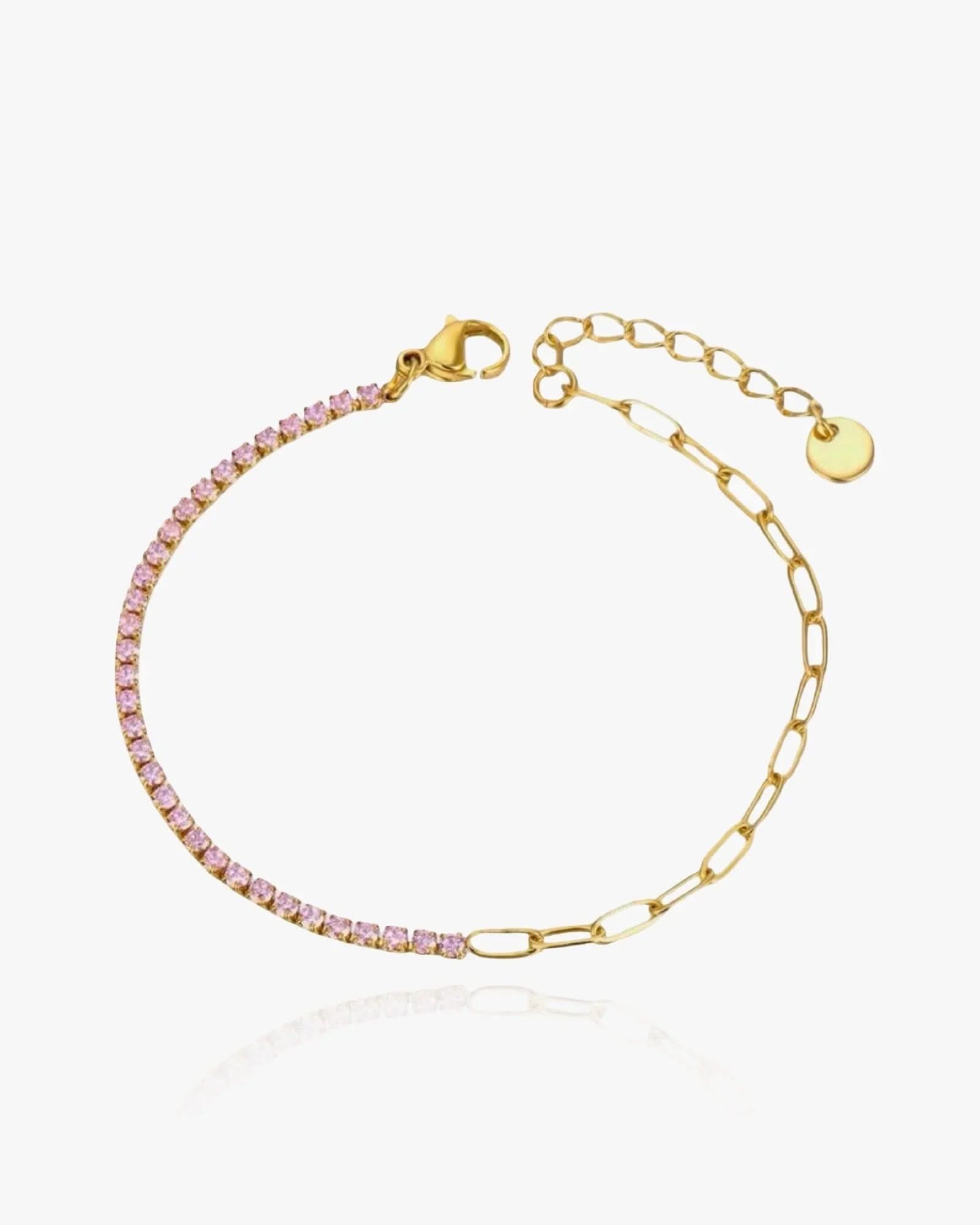 Pink Double Tennis Bracelet - AYUNA