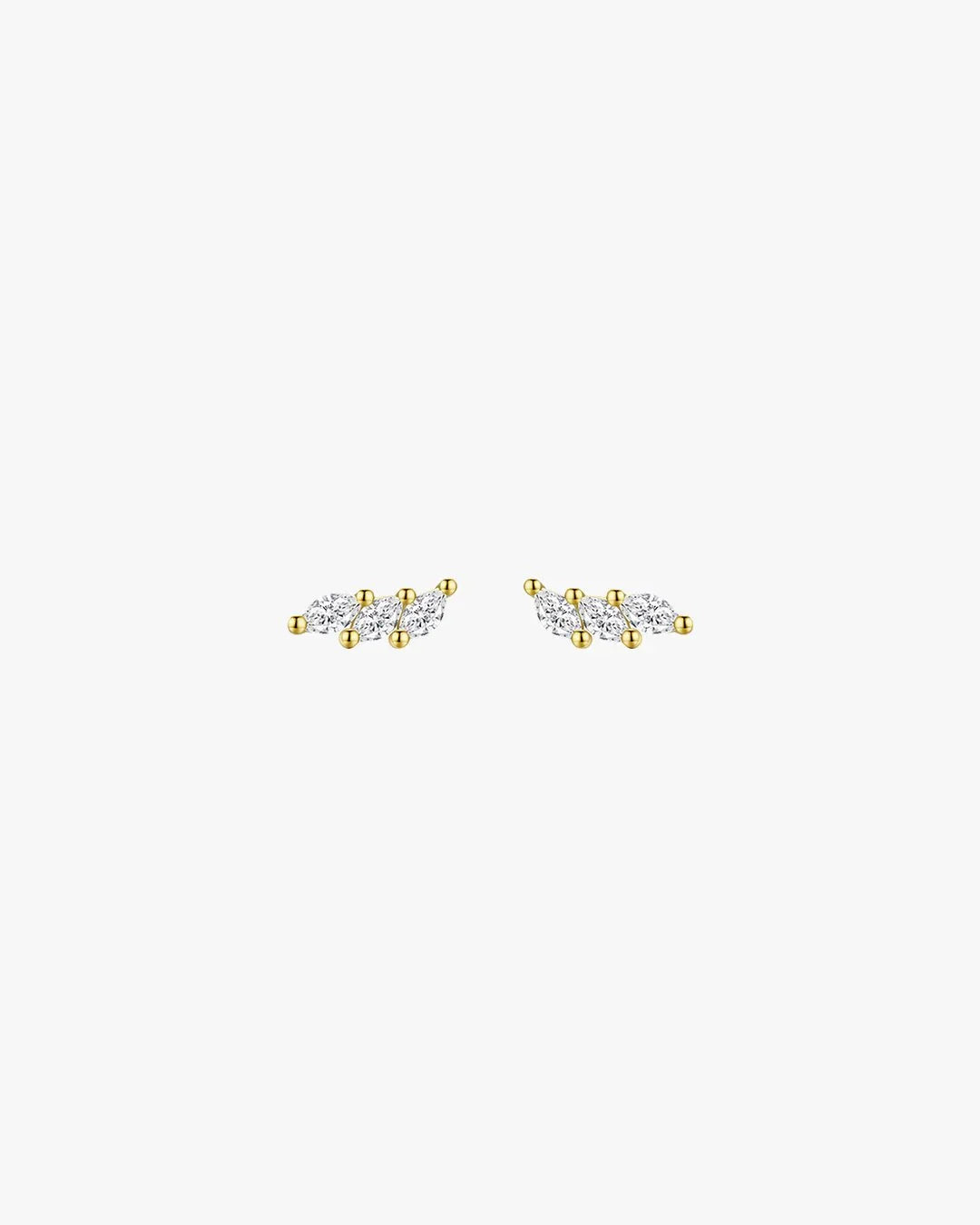 Posie Studs - Gold - AYUNA