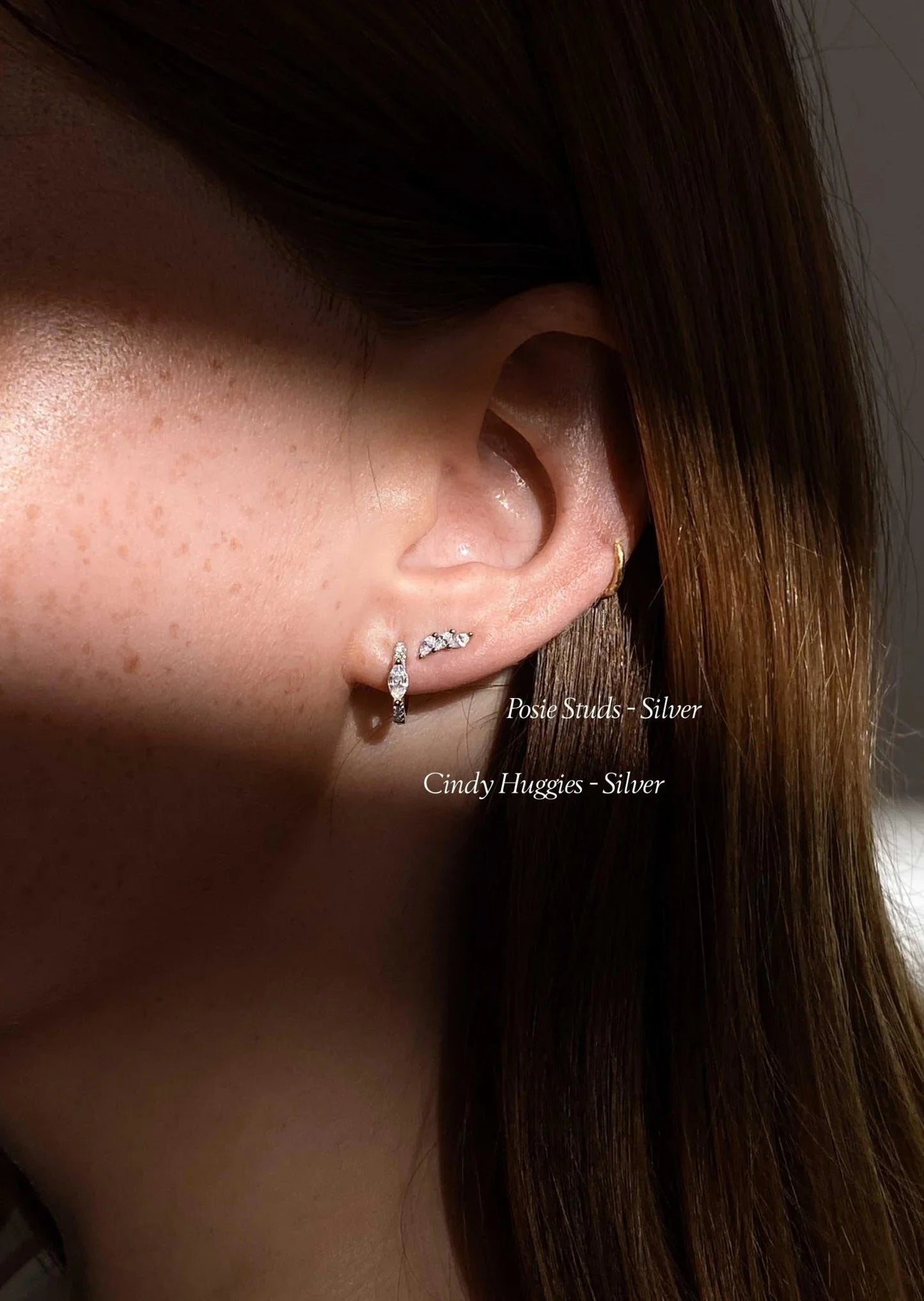 Posie Studs - Silver - AYUNA