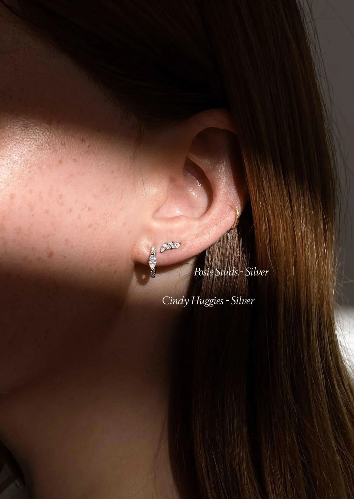 Posie Studs - Silver - AYUNA