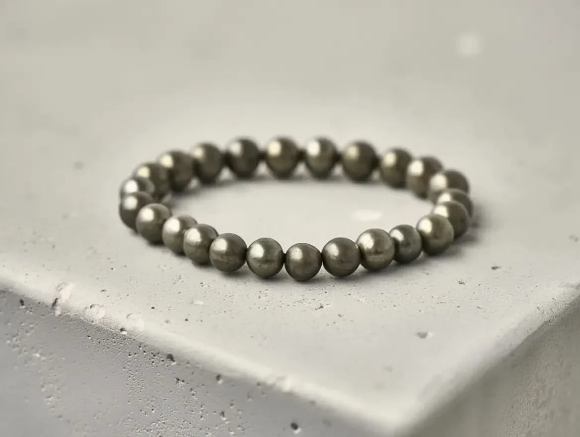 Pyrite Bead Bracelet - AYUNA