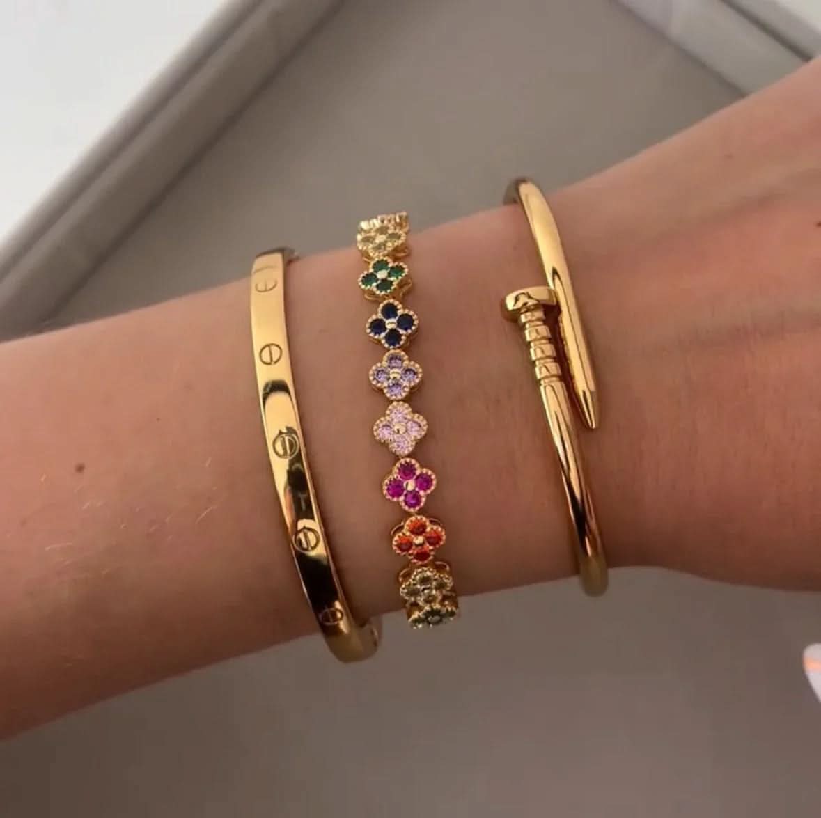 Rainbow Clover Bracelet - AYUNA