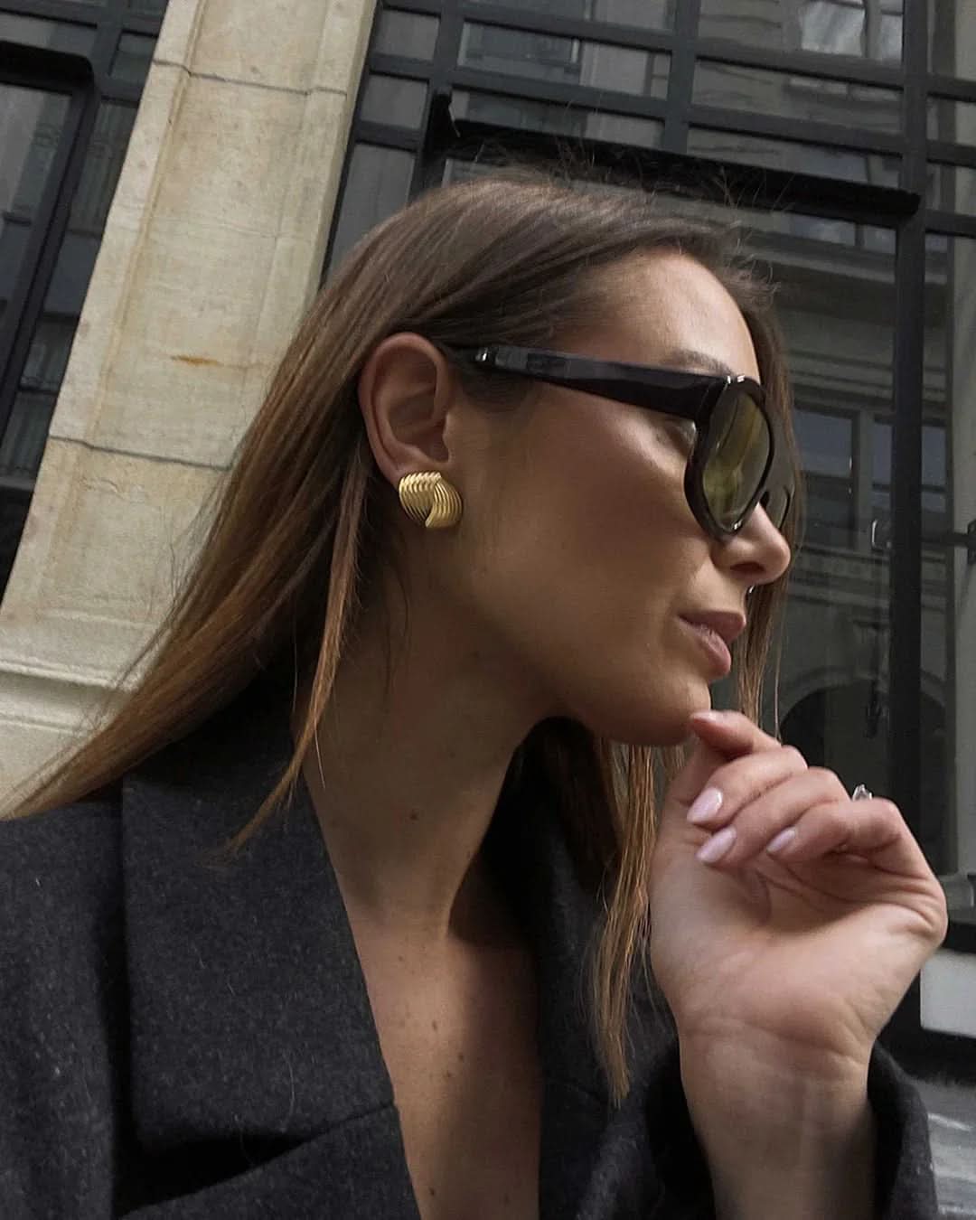 Ricci Earrings - Gold - AYUNA