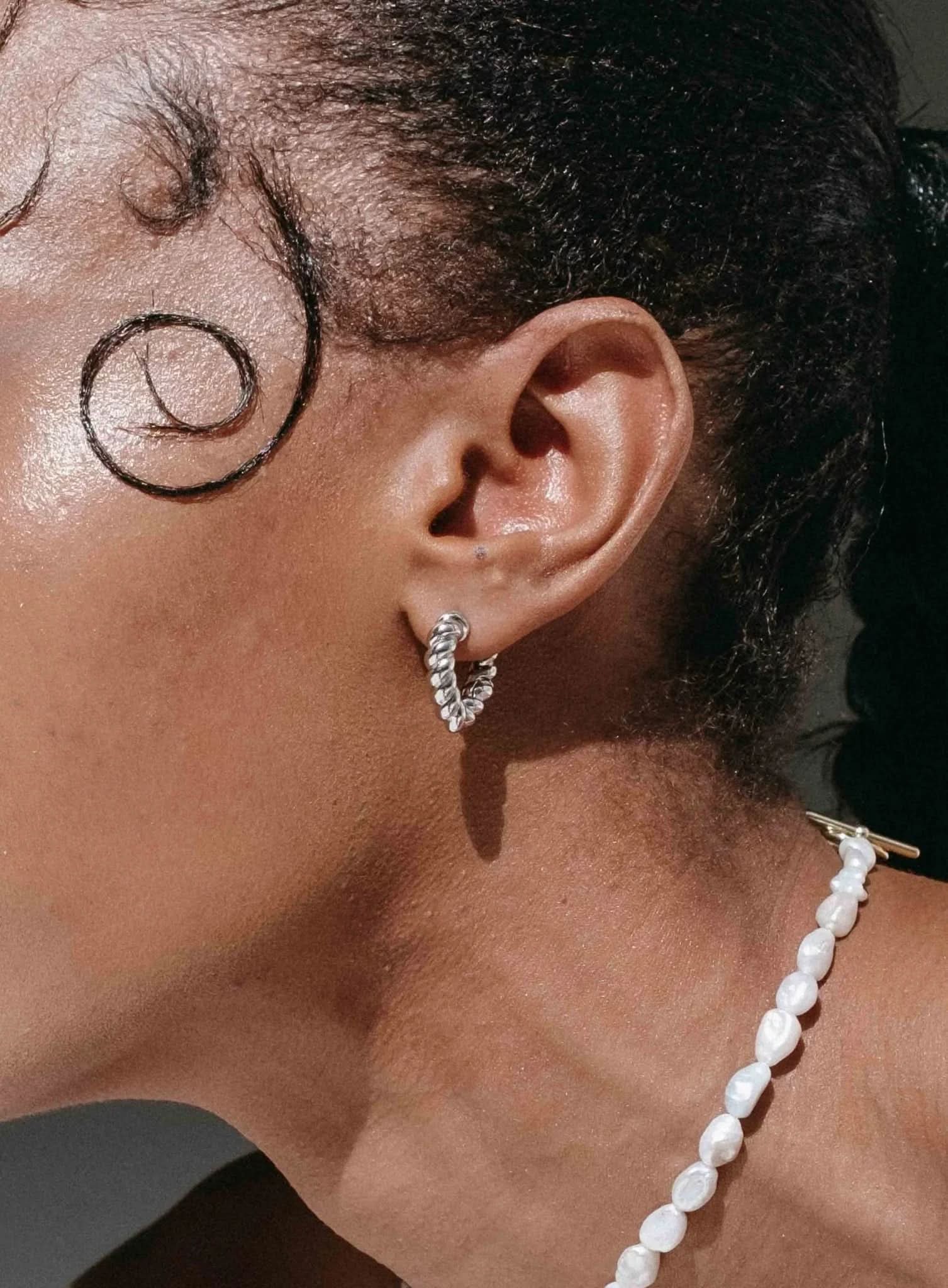 Rita Hoops - Silver - AYUNA