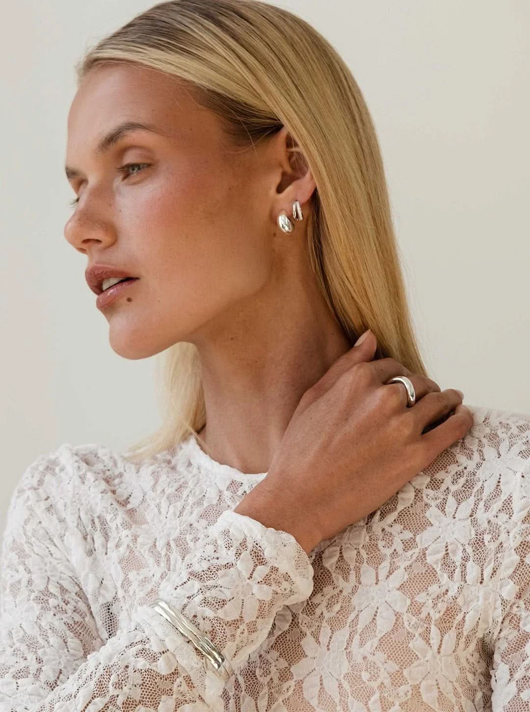 Romy Earrings - Silver - AYUNA