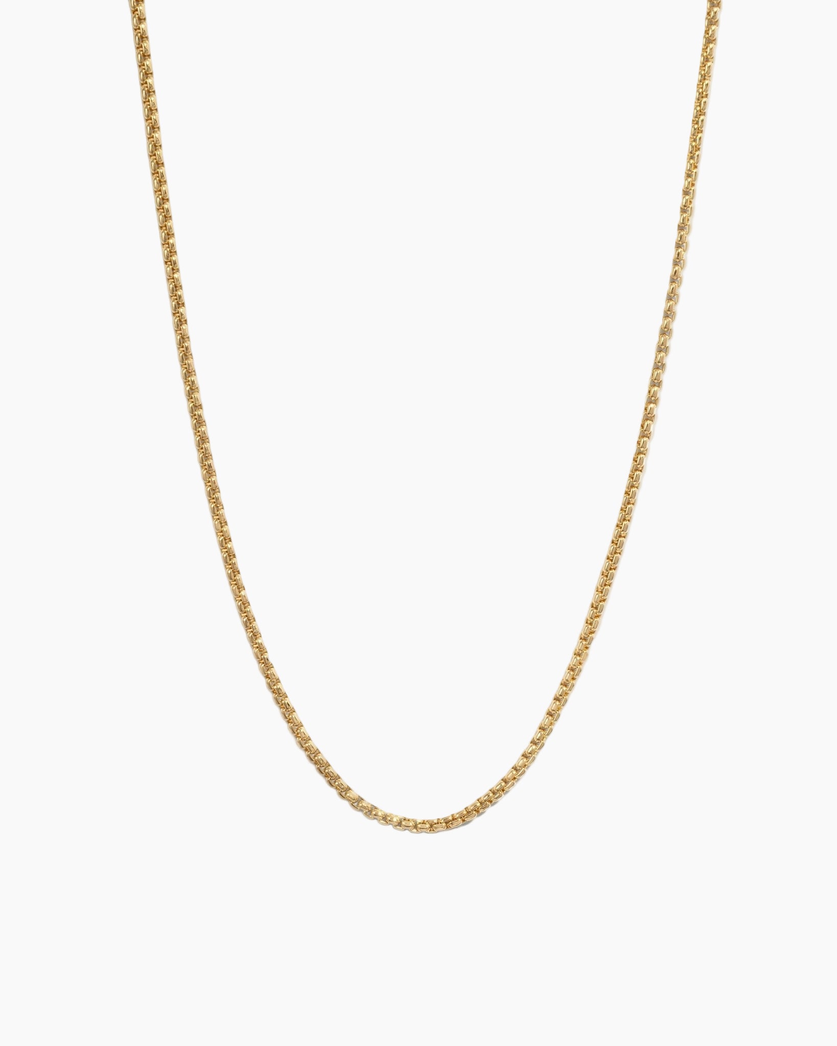 Rounded Box Chain Necklace - AYUNA
