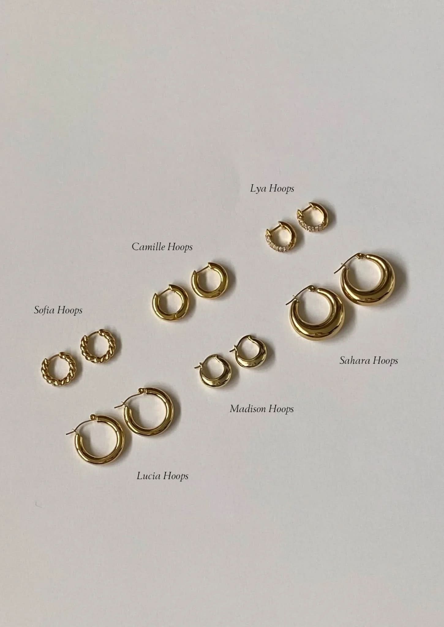 Sahara Hoops - Gold - AYUNA