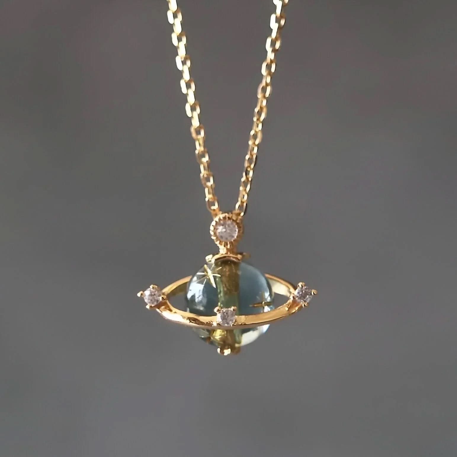 Saturn Planet Necklace - AYUNA