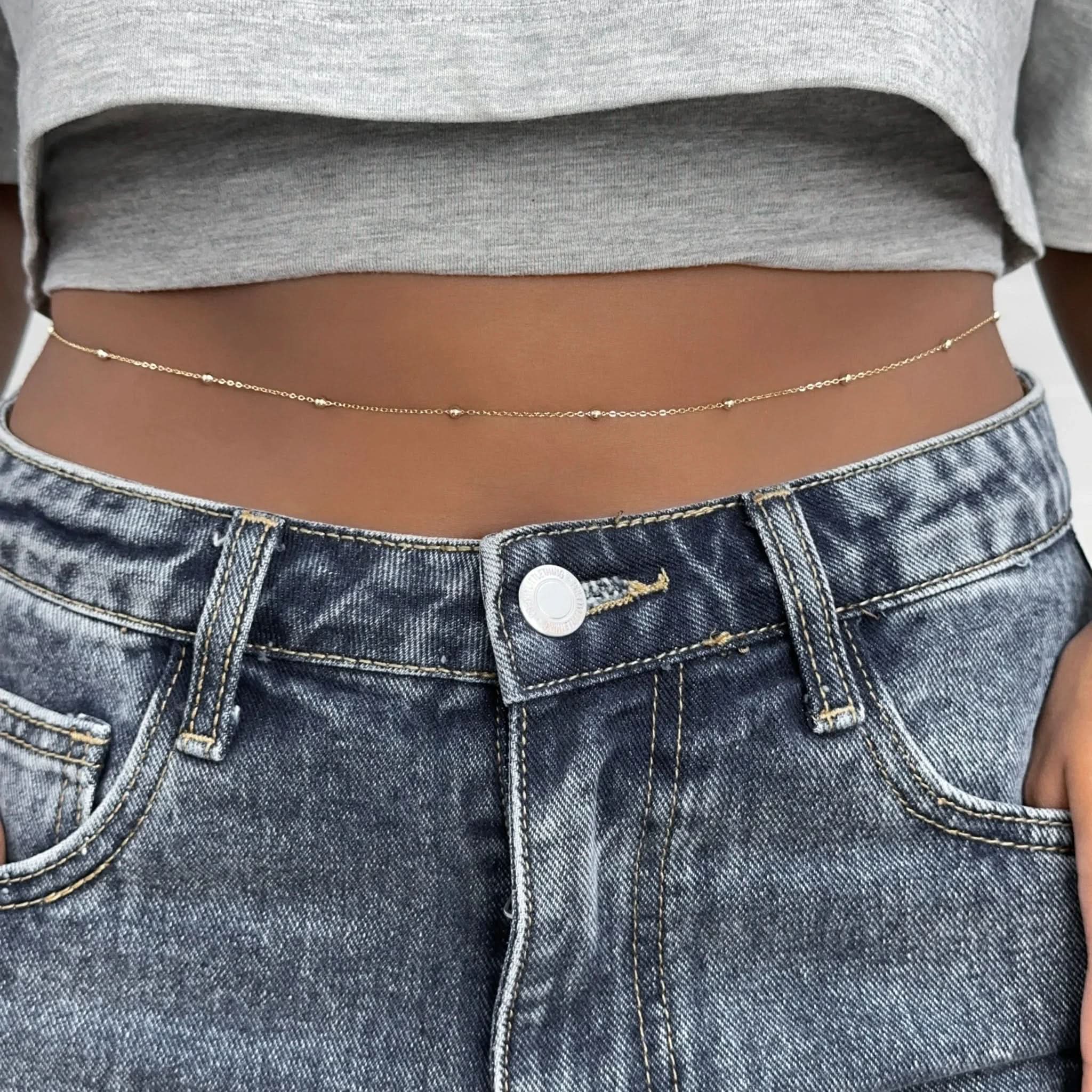 Sphere Golden Belly Chain - AYUNA