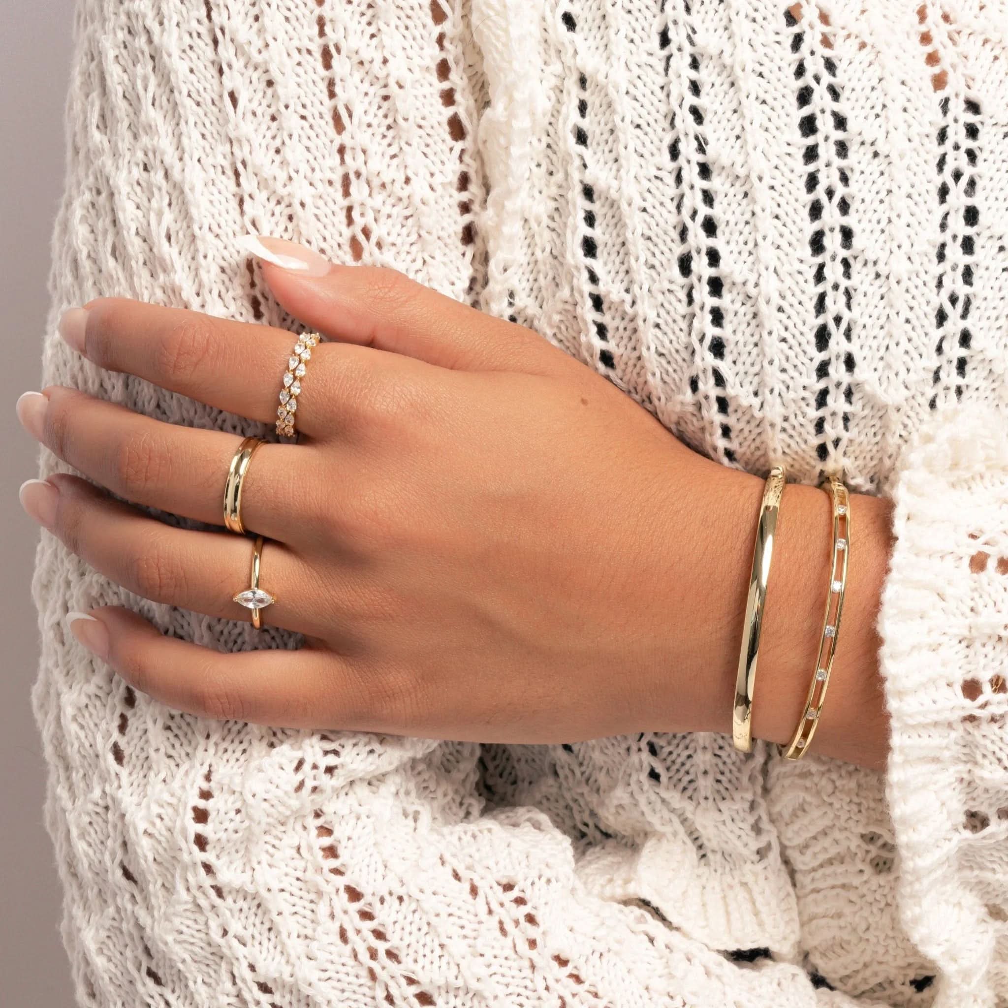 Studded Bangle - AYUNA