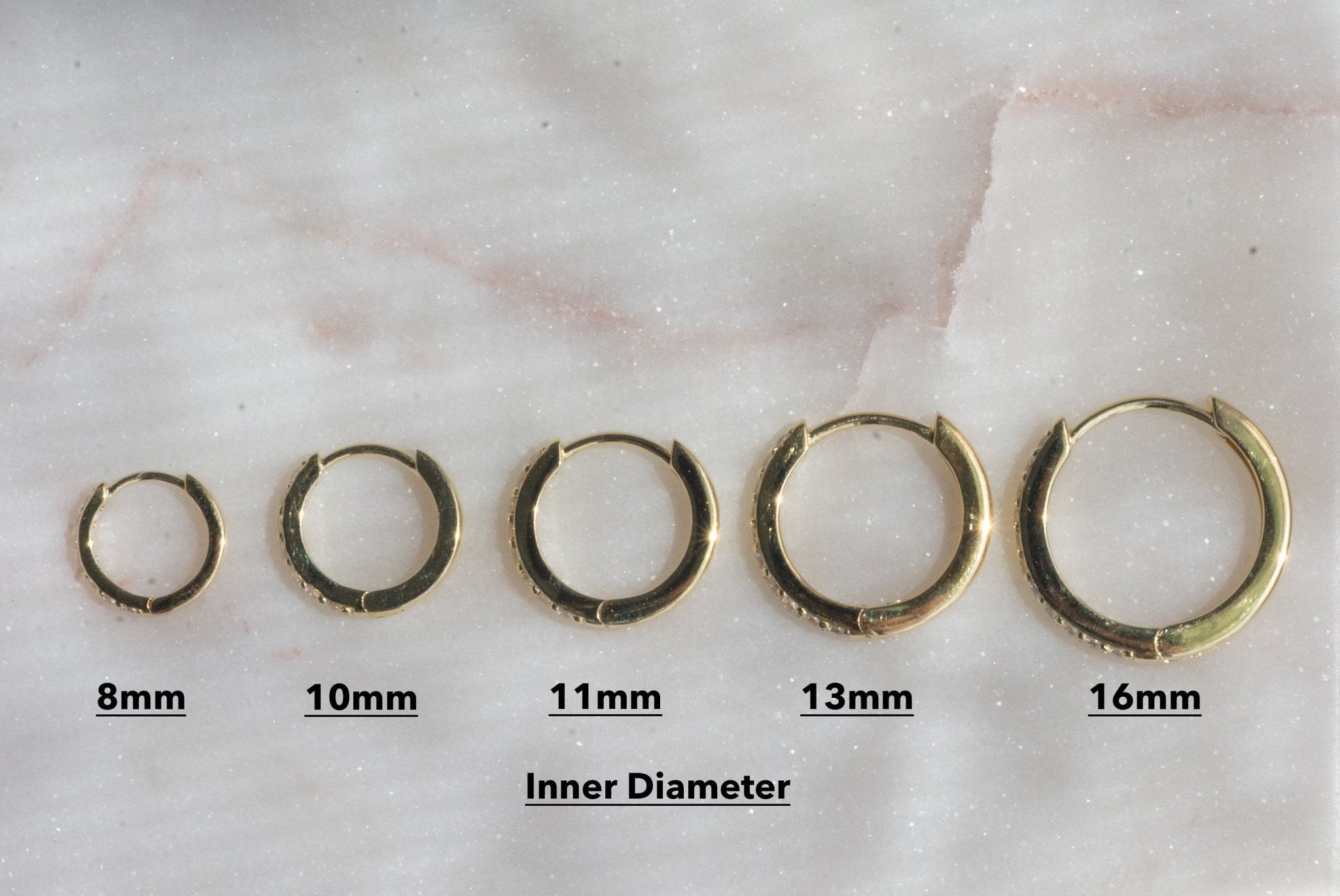 Studded Huggies (Multiple Sizes Available) - AYUNA