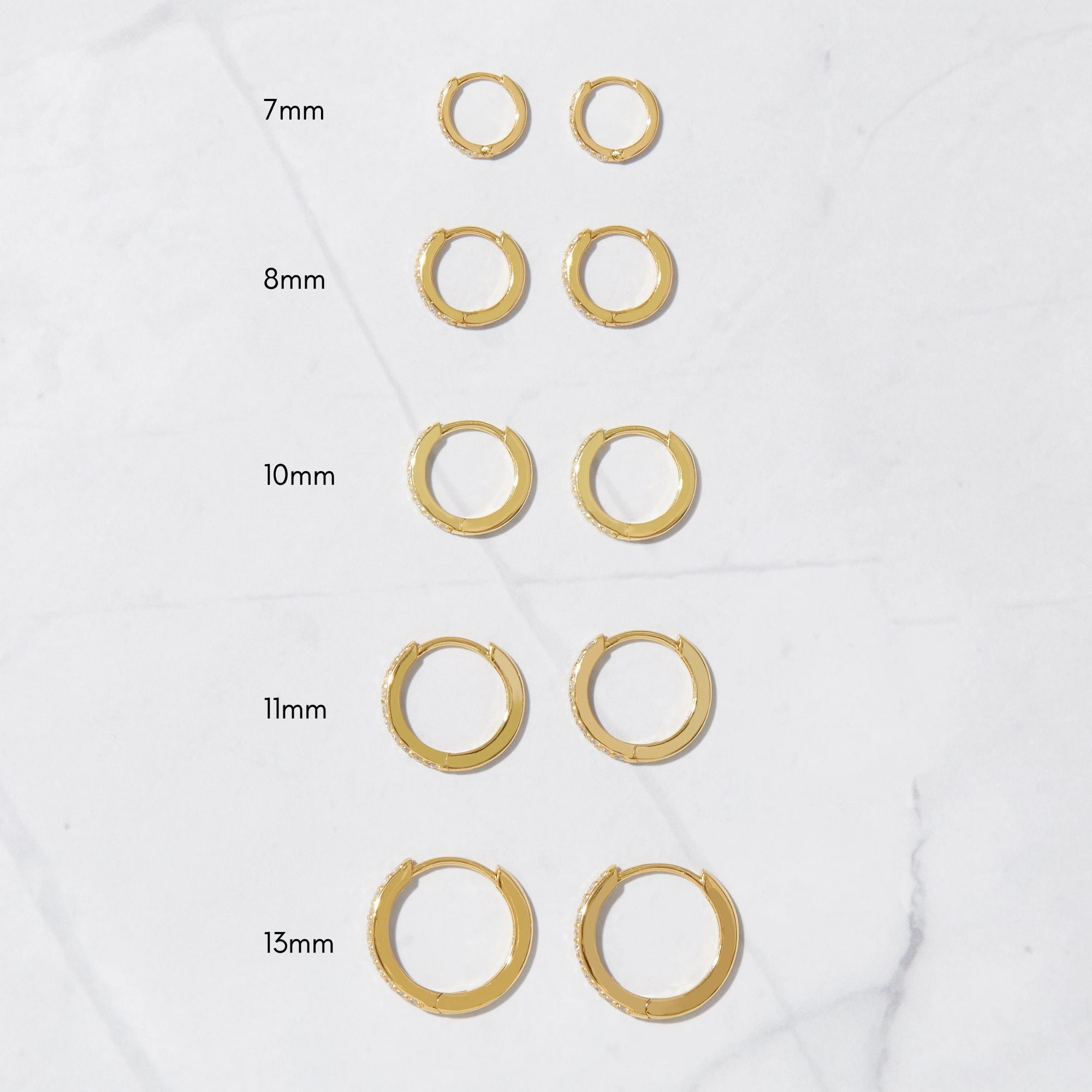 Studded Huggies (Multiple Sizes Available) - AYUNA