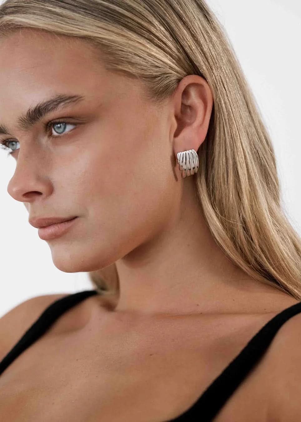 Tamara Earrings - Silver - AYUNA