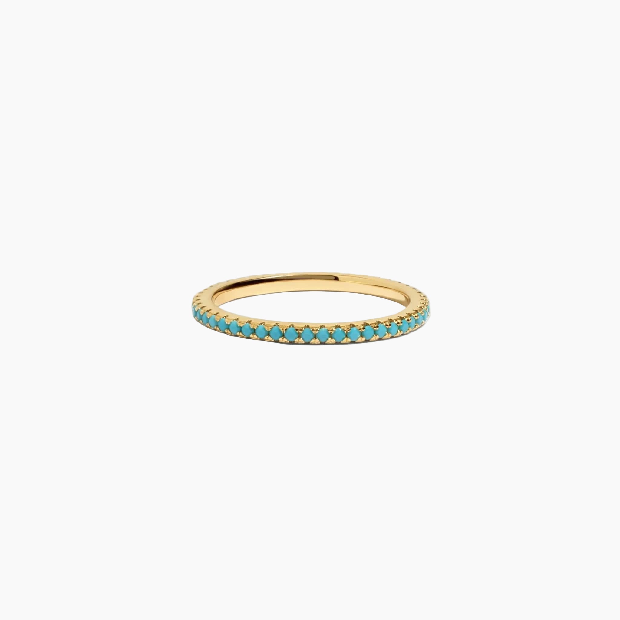 Turquoise Eternity Ring - AYUNA
