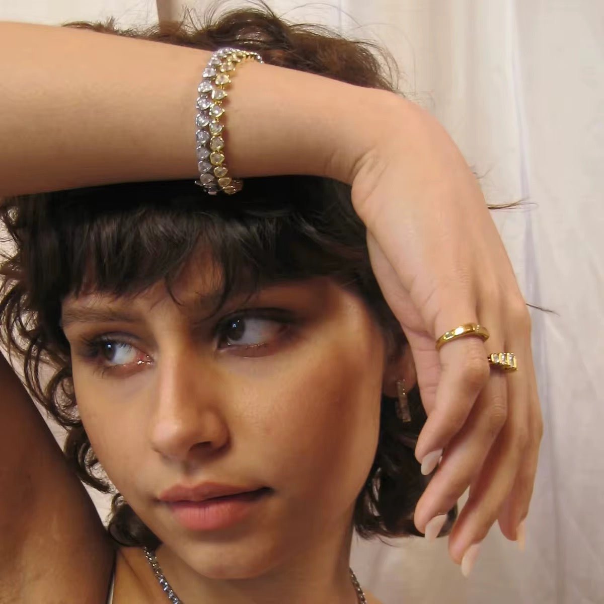 Vintage Aesthetic Hearts Bracelet - AYUNA