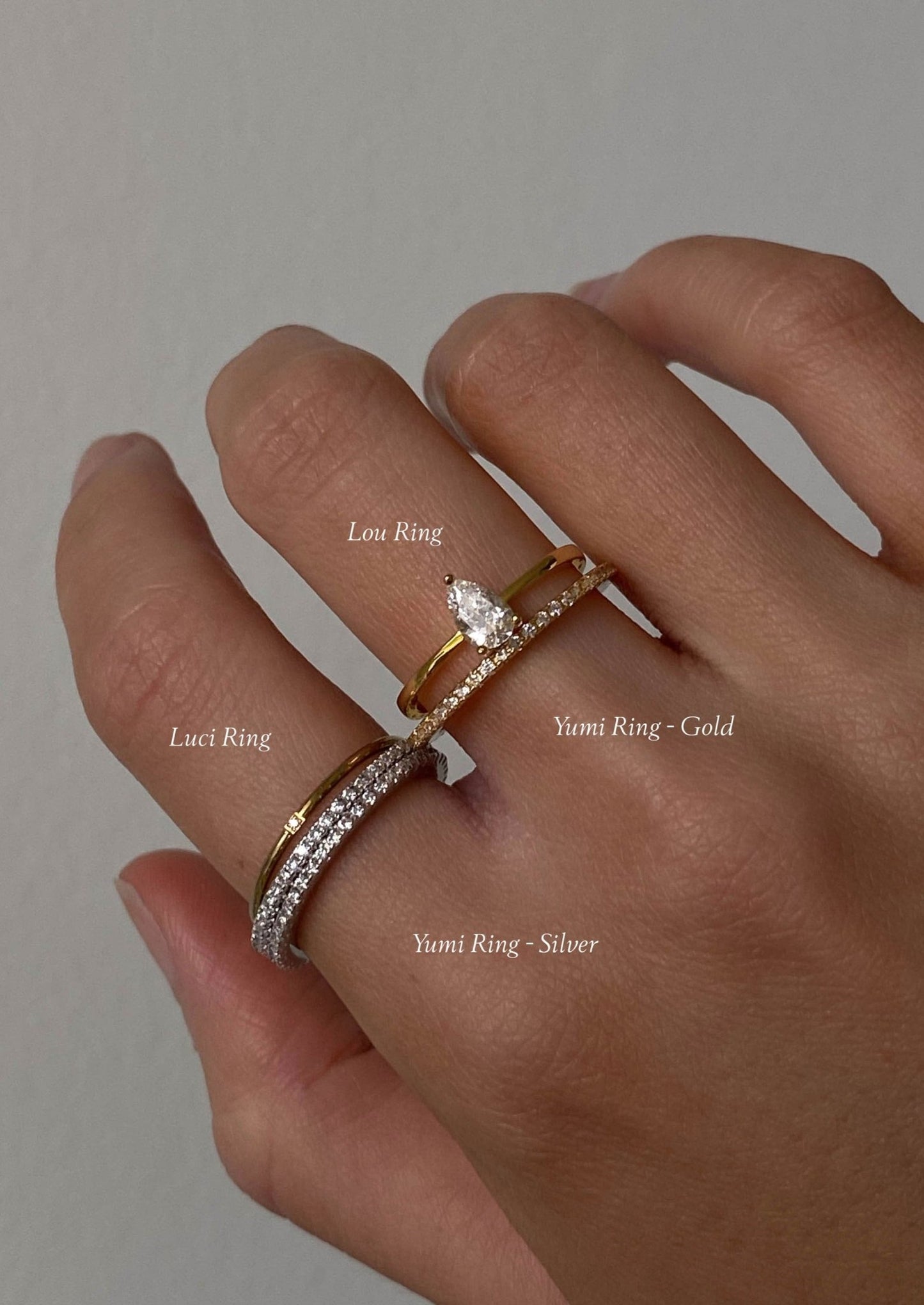 Yumi Ring - Silver - AYUNA