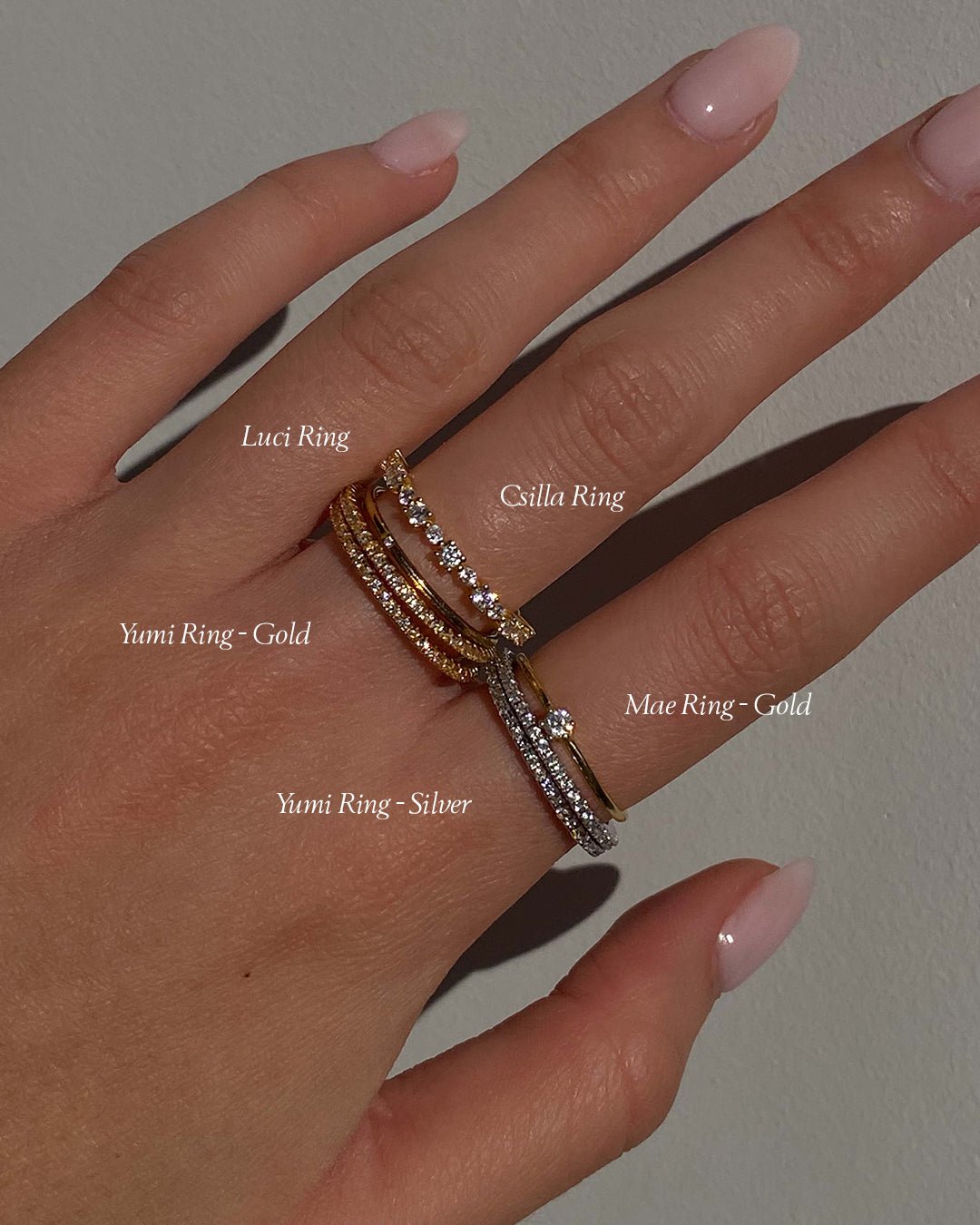 Yumi Ring - Silver - AYUNA