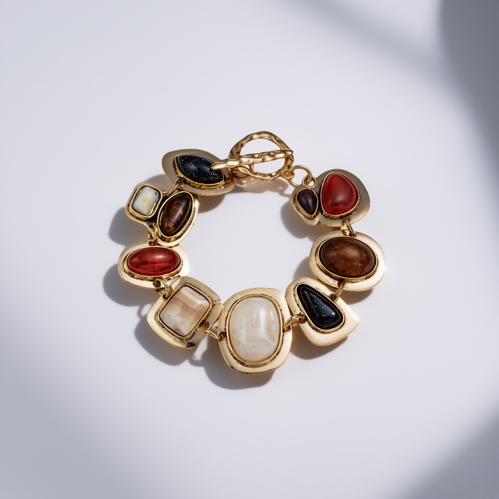 Natural Stone Boho Bracelet