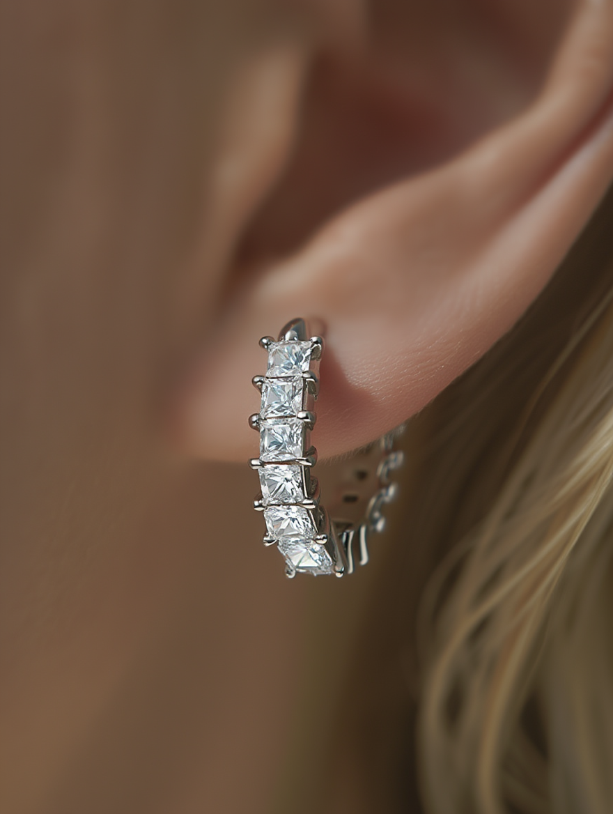 Arden Hoops – Silver