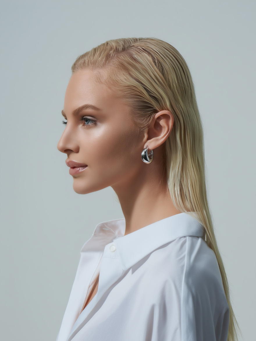 Liora Hoops - Silver