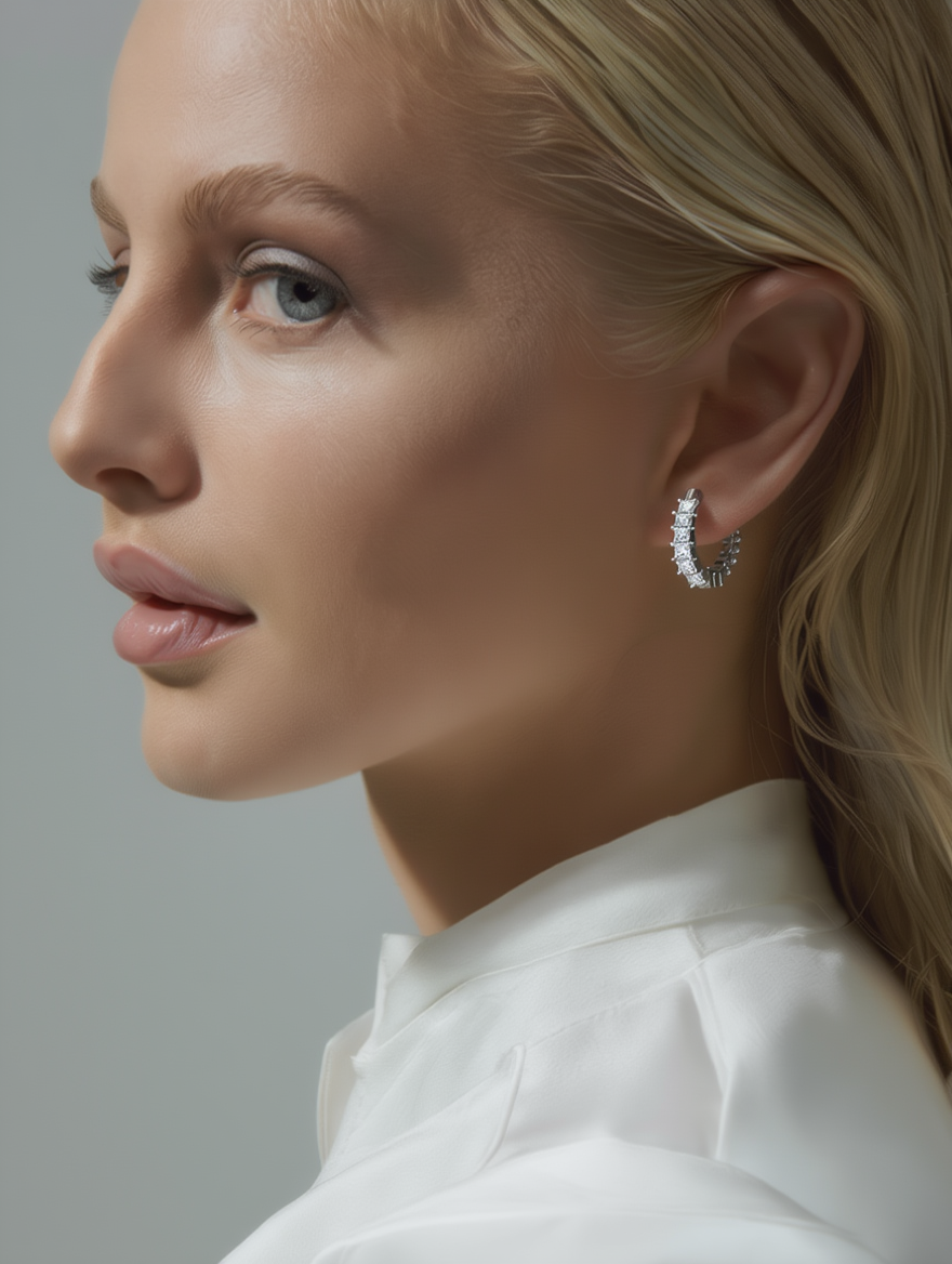 Arden Hoops – Silver