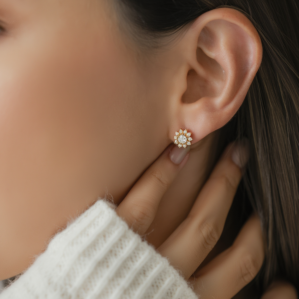 Dainty Flower Studs