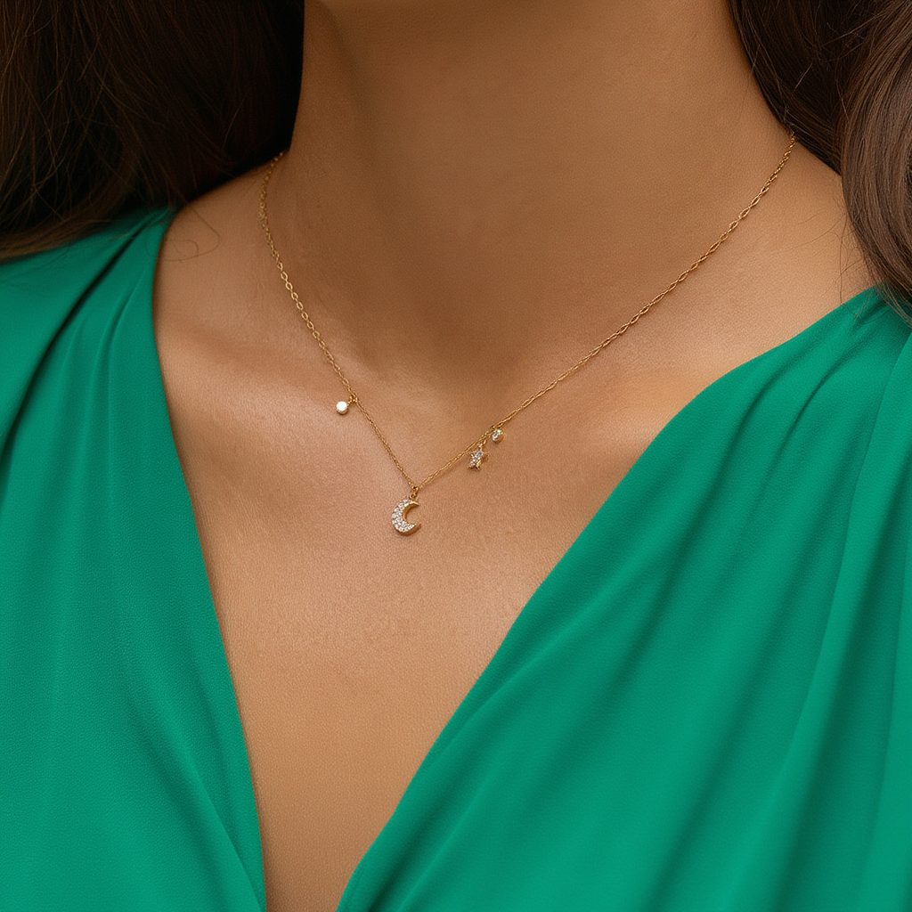 Dainty Moon Necklace