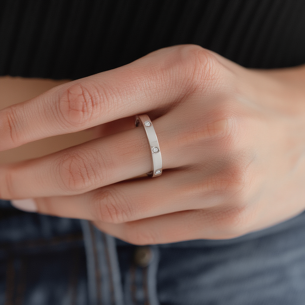 Blanca Ring Thin - Silver