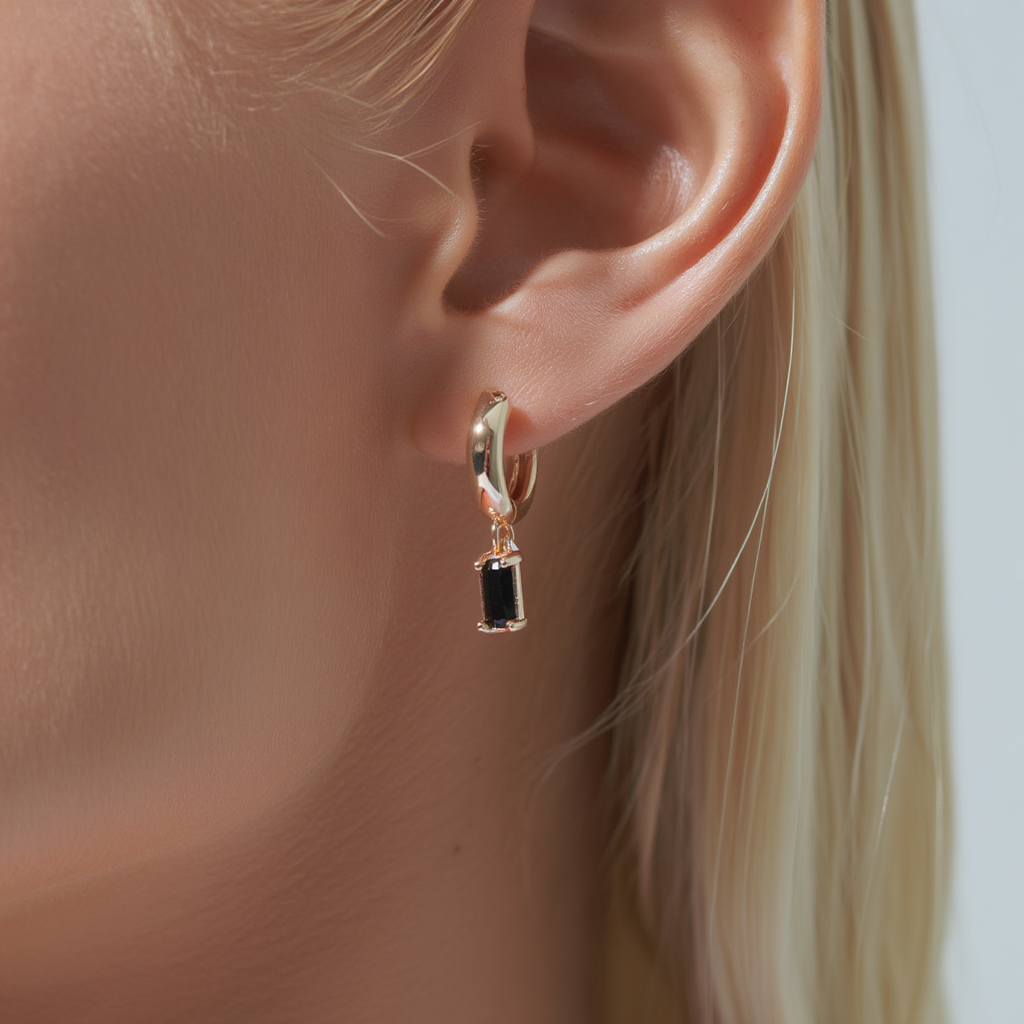 Pendientes Noctura – Ónix Negro