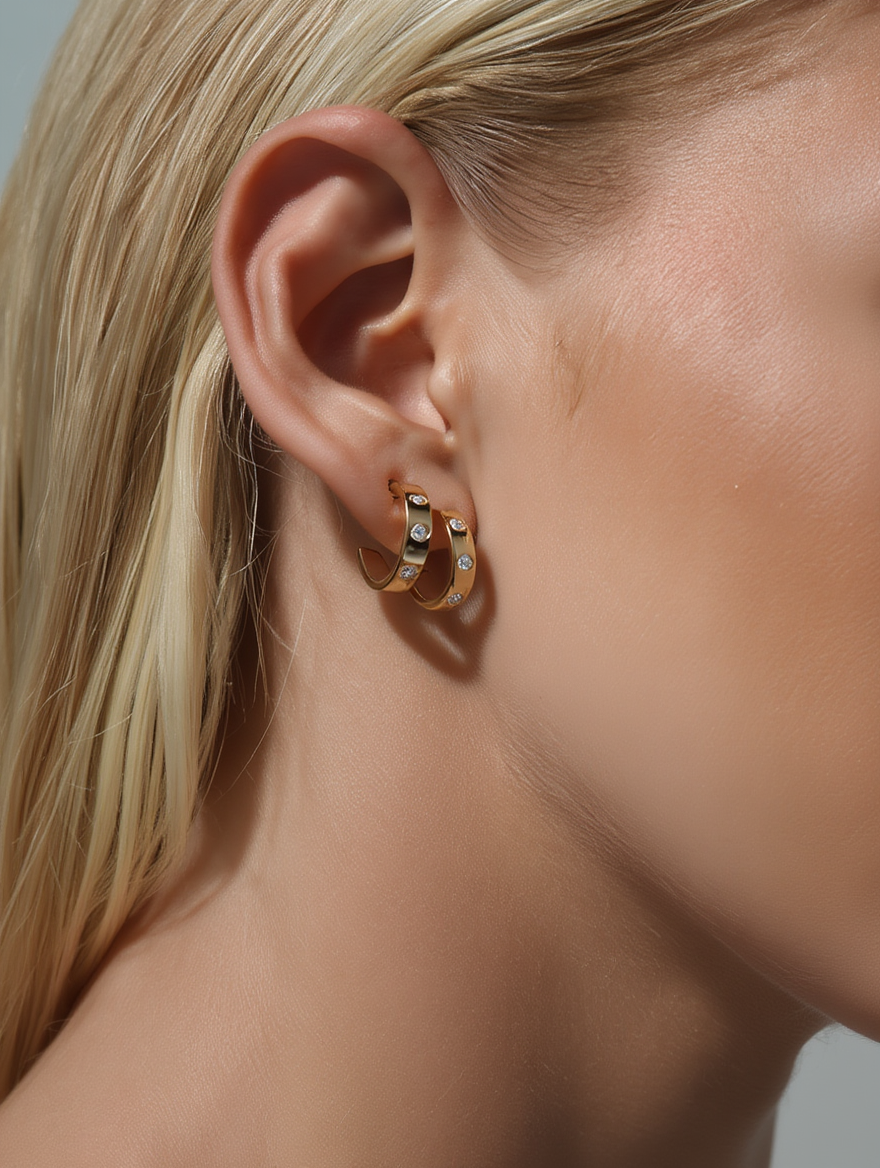 Clio Earrings - Gold