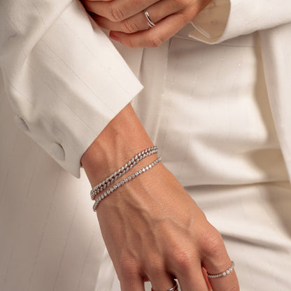 3mm Round Tennis Bracelet - AYUNA