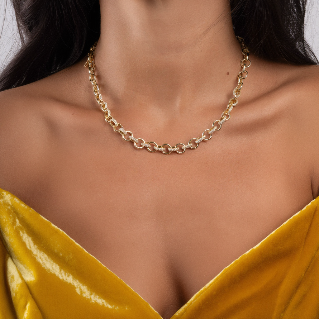 Statement Pavé Necklace