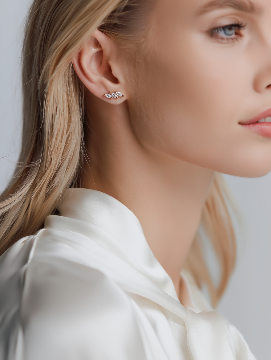 Posie Earrings - Gold