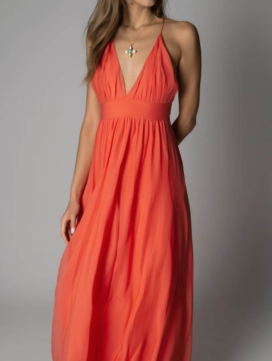 Collar de cruz fundida - Perla natural