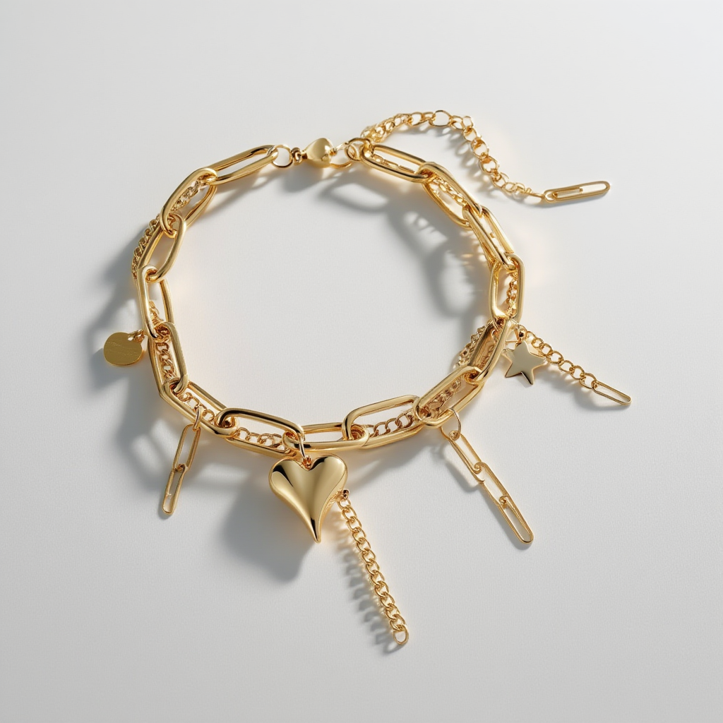 Heart Charms Bracelet