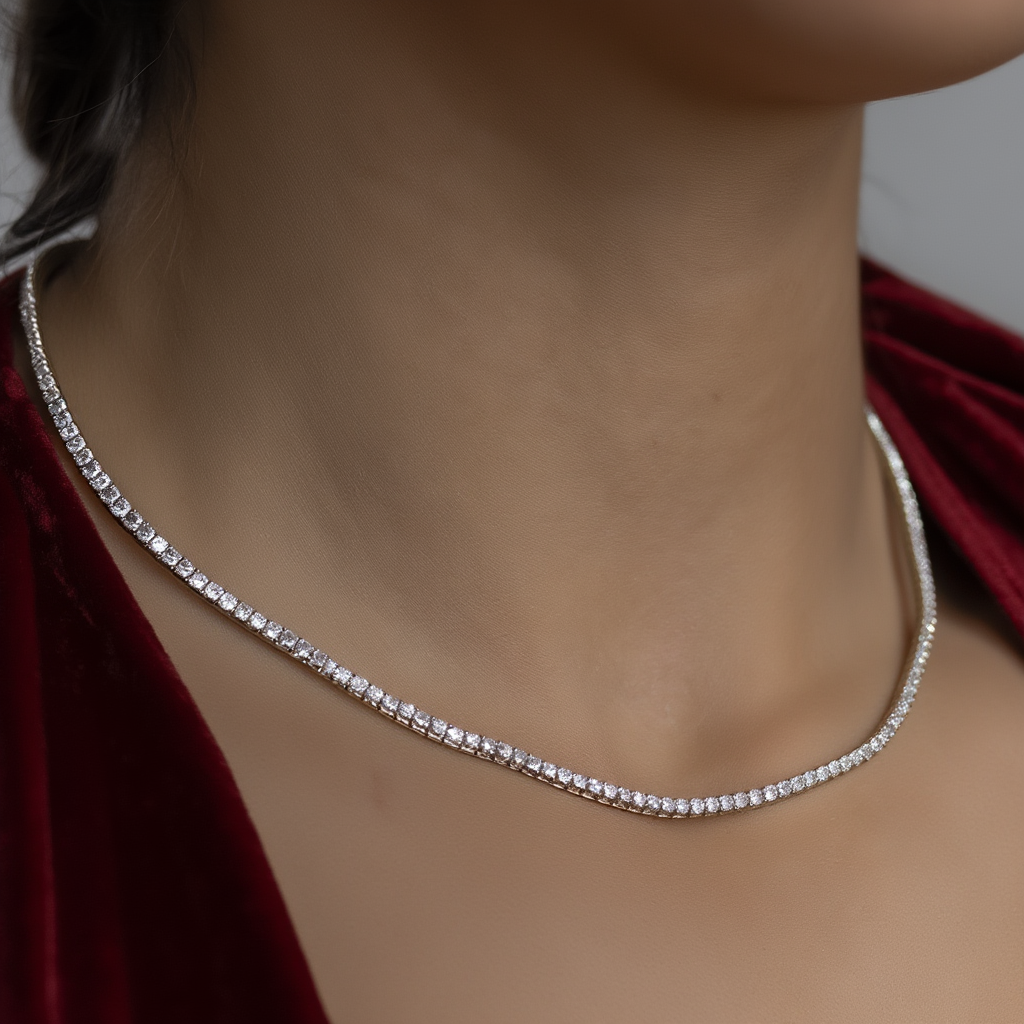 2mm Tennis Necklace
