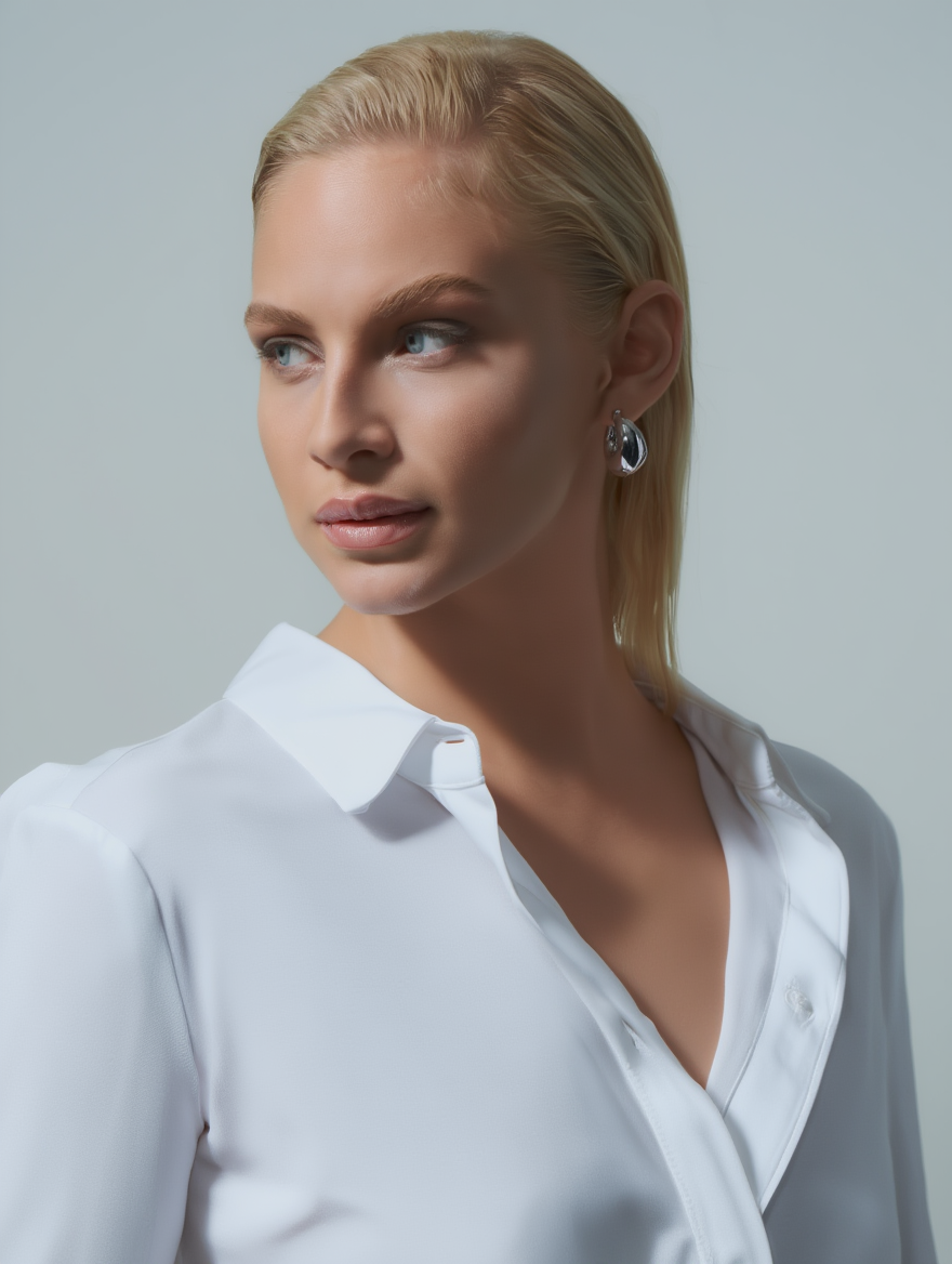 Liora Hoops - Silver