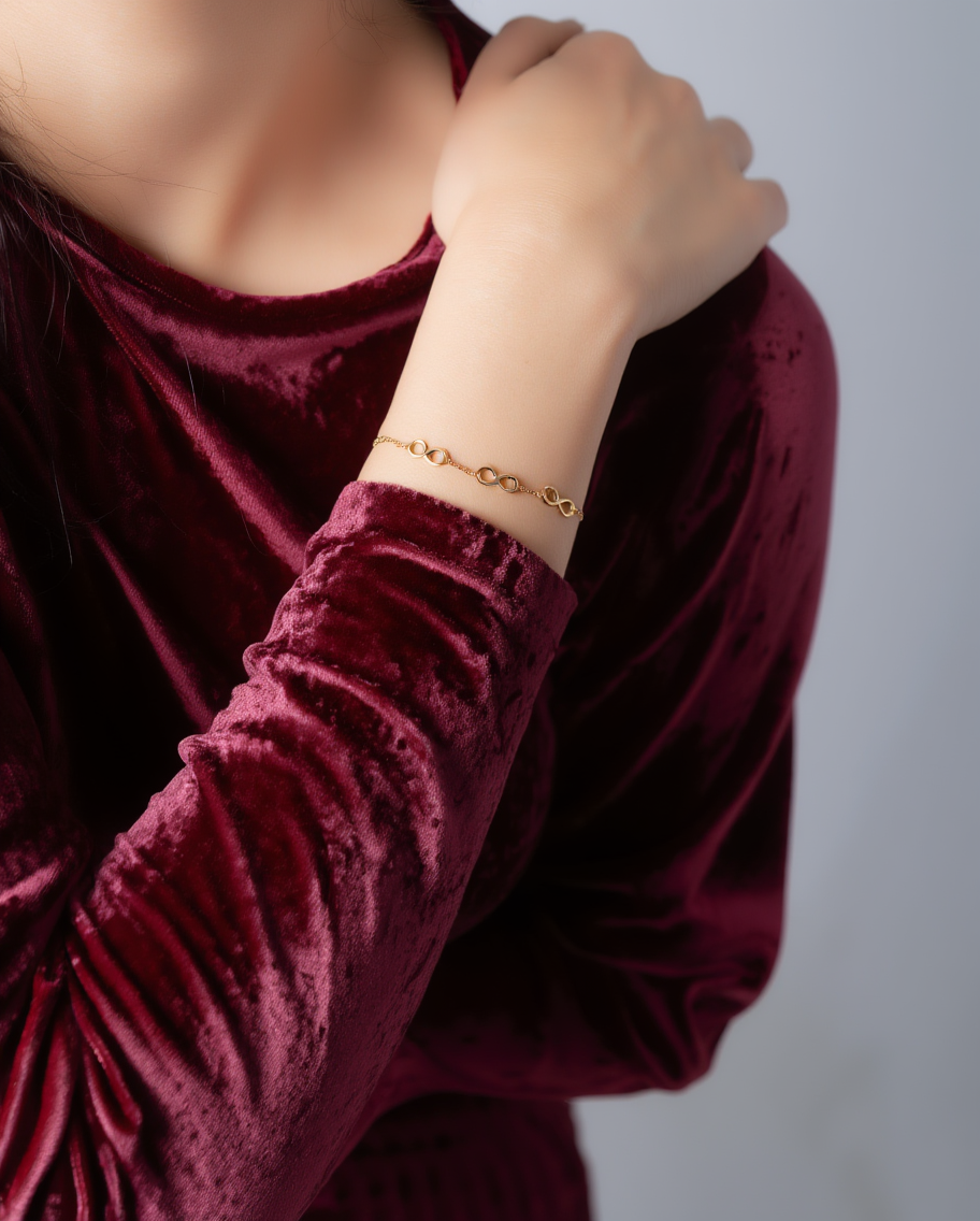 Infinity Sign Bracelet Anniversary Gift
