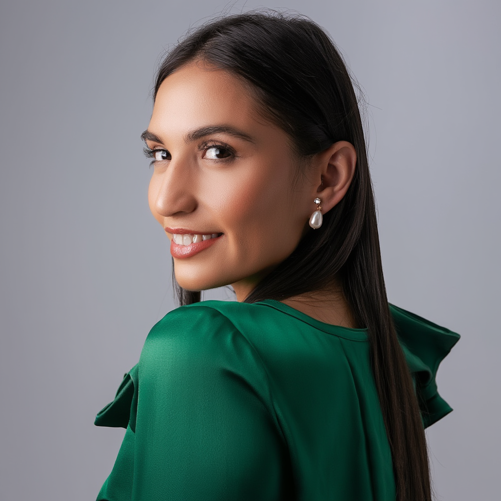 Bezel & Pearl Drop Earrings