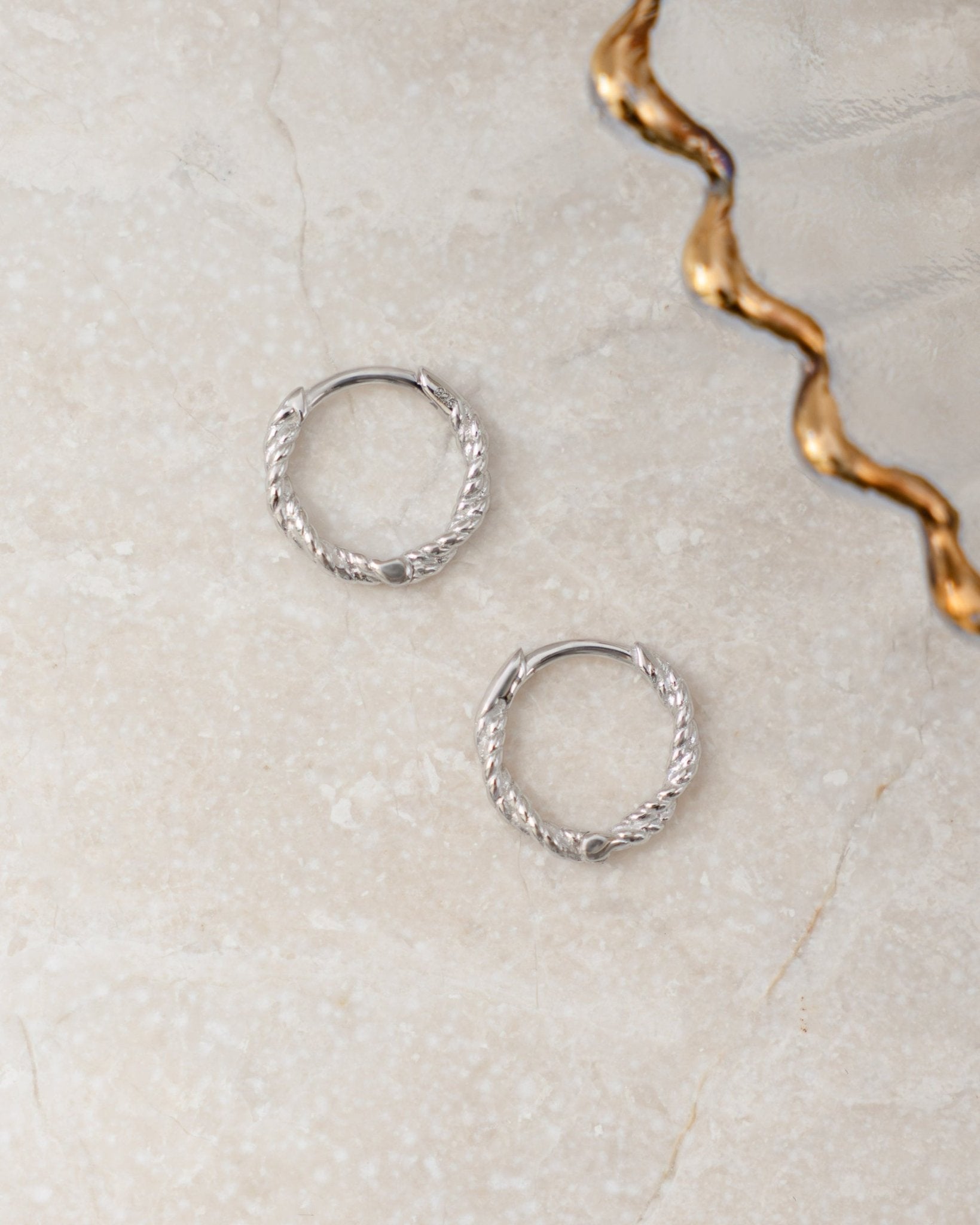 8mm Spiral Huggie - AYUNA