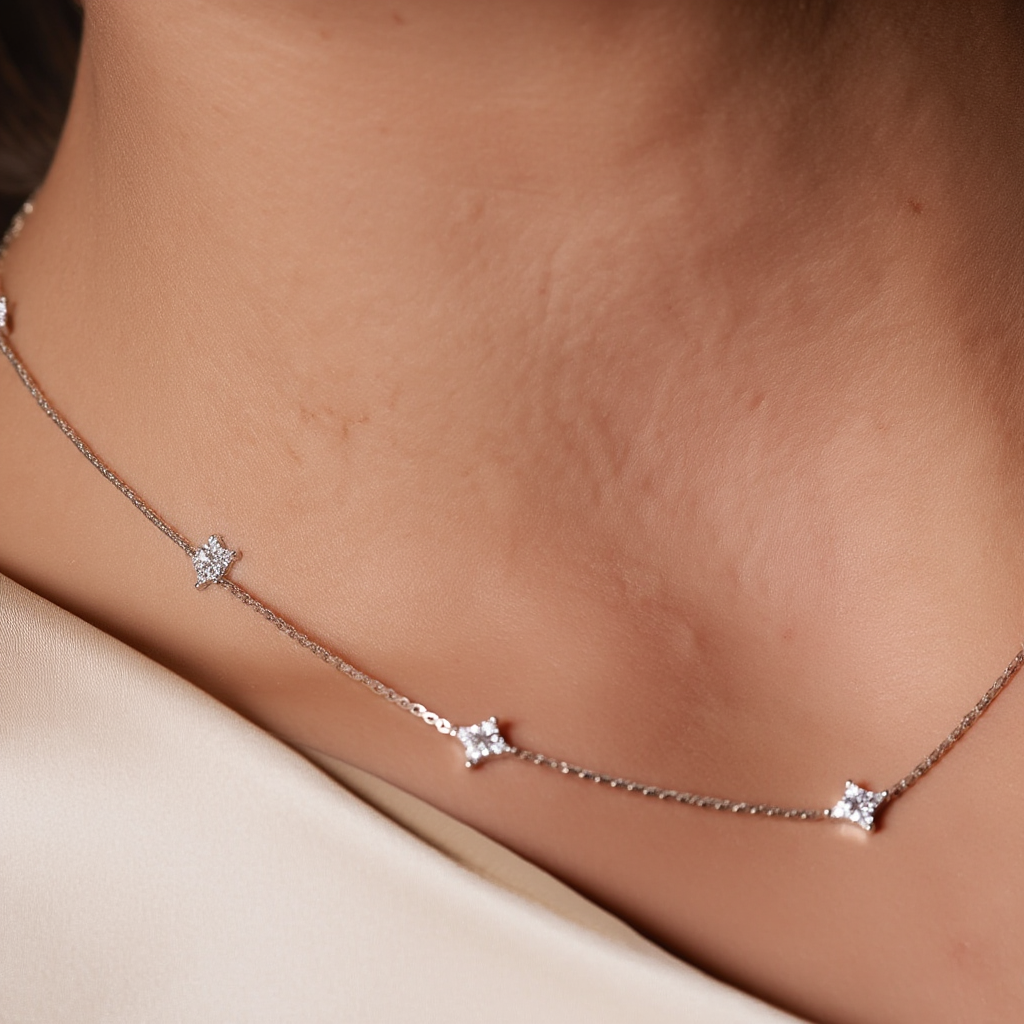 Loria Necklace Multi - Silver